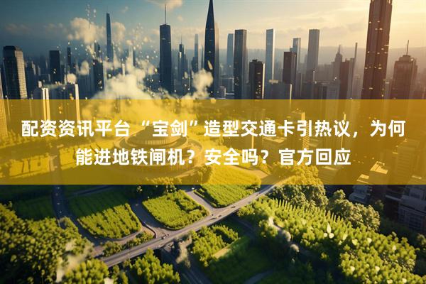 配资资讯平台 “宝剑”造型交通卡引热议，为何能进地铁闸机？安全吗？官方回应