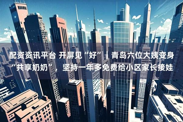 配资资讯平台 开屏见“好”｜青岛六位大姨变身“共享奶奶”，坚持一年多免费给小区家长接娃