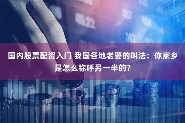 国内股票配资入门 我国各地老婆的叫法：你家乡是怎么称呼另一半的？